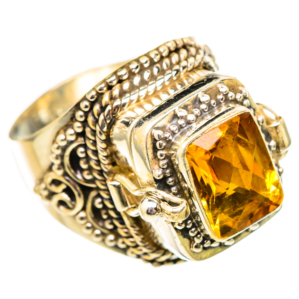 Mandarin Citrine Rings handcrafted by Ana Silver Co - RING115458 - Photo 2