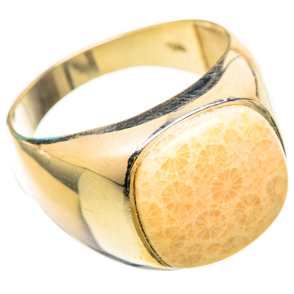 Fossil Coral Rings handcrafted by Ana Silver Co - RING115465 - Photo 2