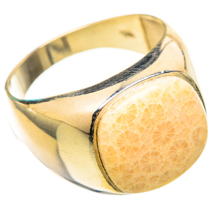 Fossil Coral Rings handcrafted by Ana Silver Co - RING115465 - Photo 2