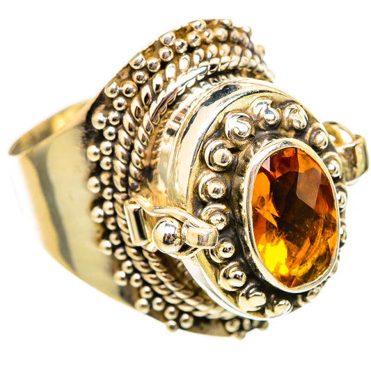 Mandarin Citrine Rings handcrafted by Ana Silver Co - RING115475 - Photo 2