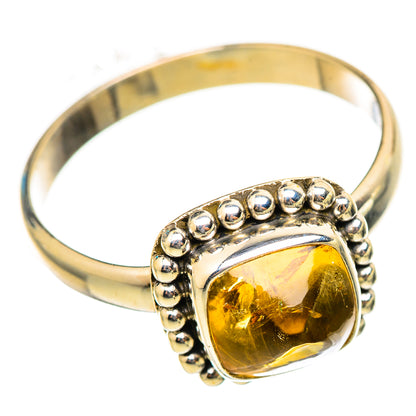 Citrine Sugarloaf Rings handcrafted by Ana Silver Co - RING115492 - Photo 2