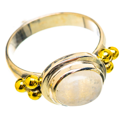 Rainbow Moonstone Rings handcrafted by Ana Silver Co - RING115498 - Photo 2