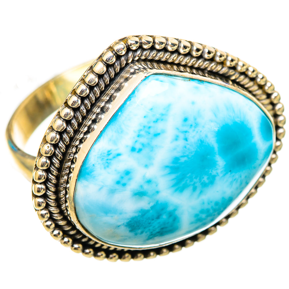 Larimar Rings handcrafted by Ana Silver Co - RING115504 - Photo 2