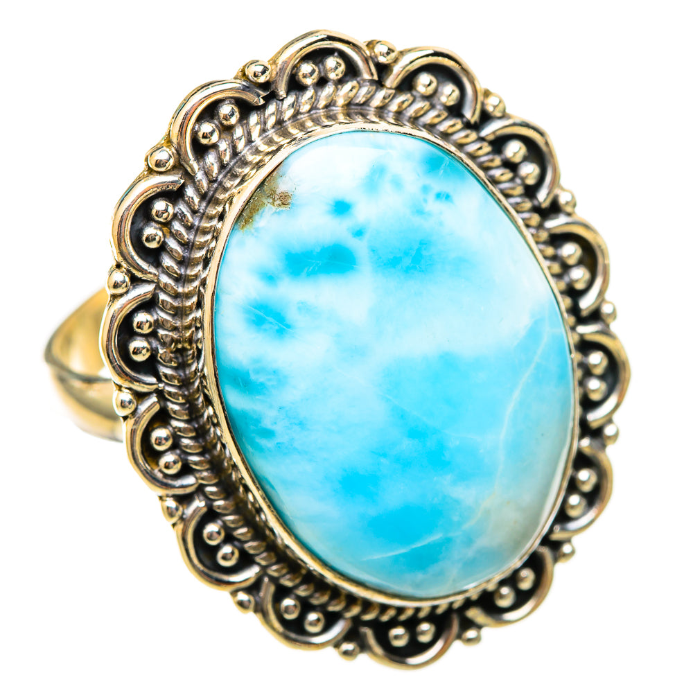 Larimar Rings handcrafted by Ana Silver Co - RING115509 - Photo 2