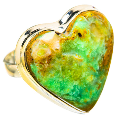 Peruvian Opal Rings handcrafted by Ana Silver Co - RING115512 - Photo 2