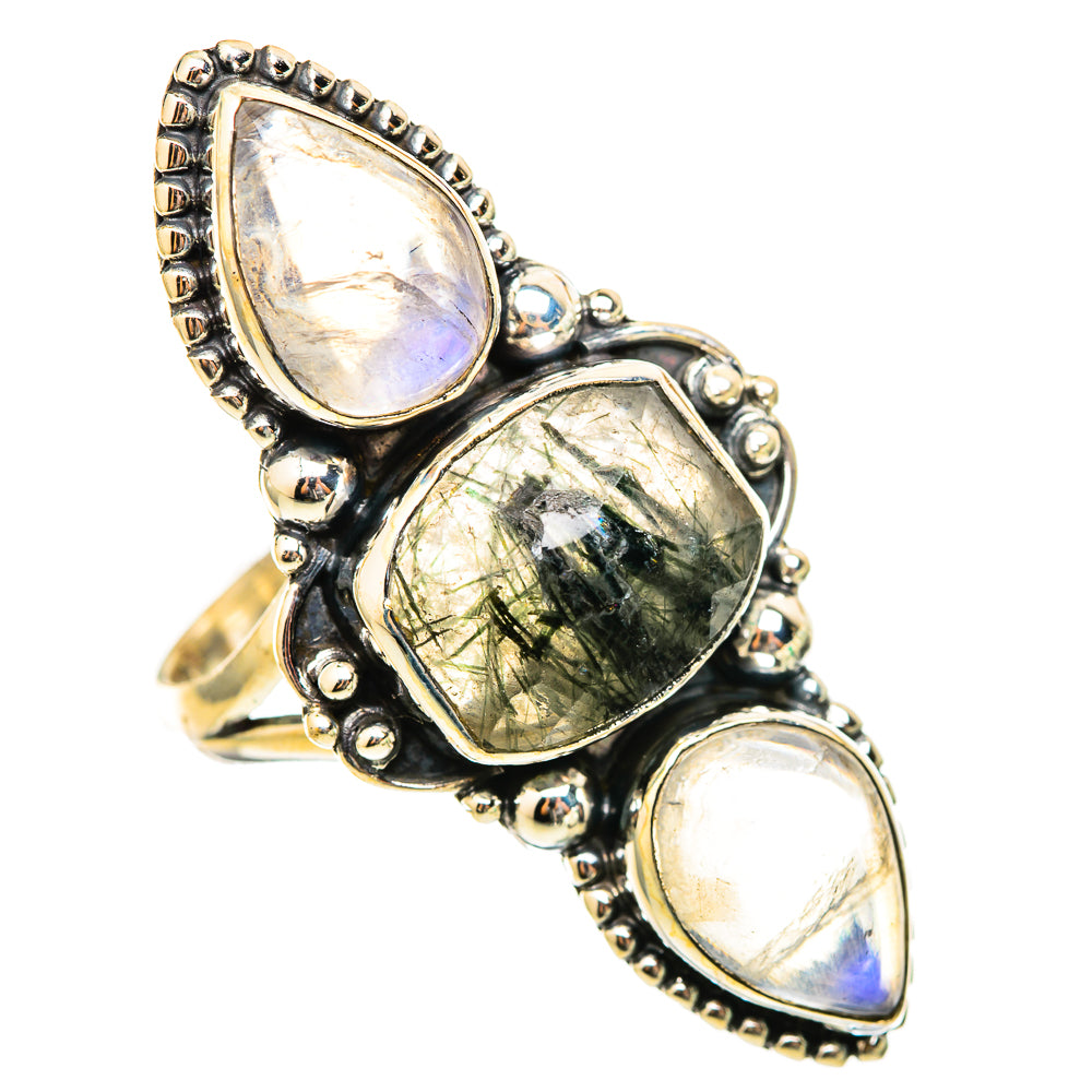 Tourmalinated Quartz Rings handcrafted by Ana Silver Co - RING115518 - Photo 2