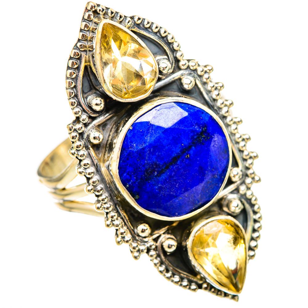 Lapis Lazuli Rings handcrafted by Ana Silver Co - RING115530 - Photo 2