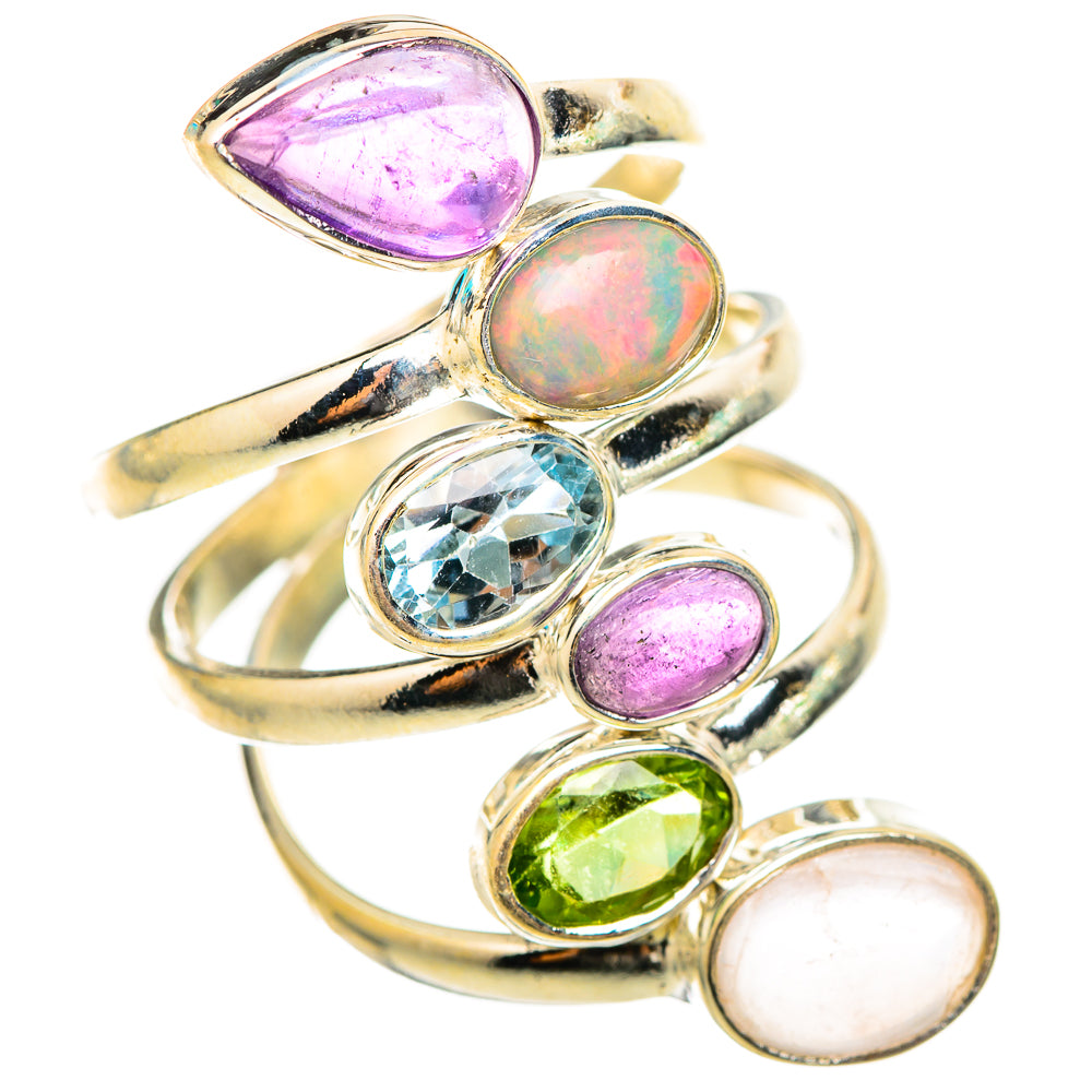 Ethiopian Opal Rings handcrafted by Ana Silver Co - RING115542 - Photo 2