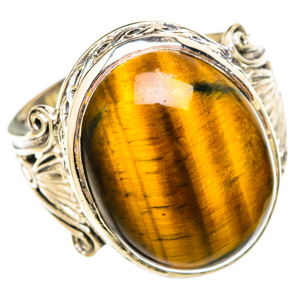 Tiger Eye Rings handcrafted by Ana Silver Co - RING115601 - Photo 2