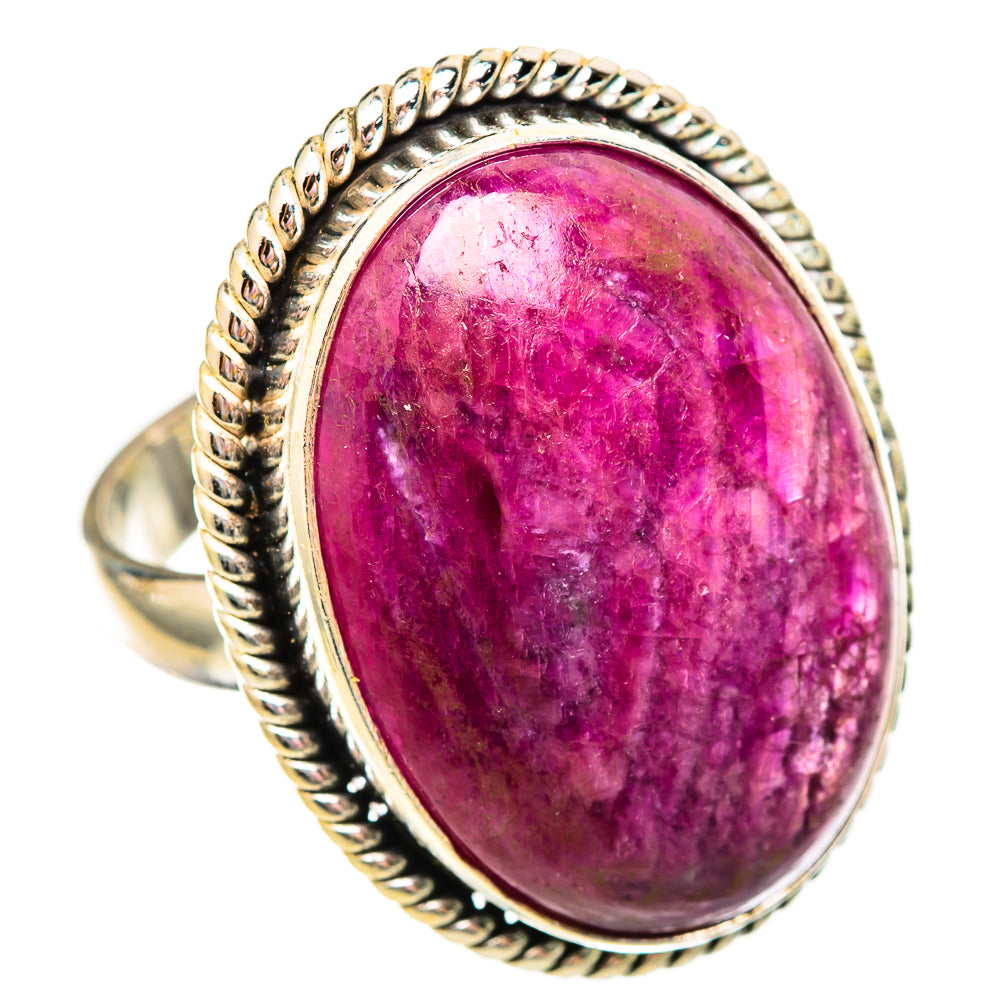 Ruby Fuchsite Rings handcrafted by Ana Silver Co - RING115604 - Photo 2