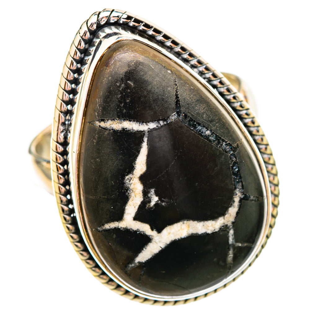 Septarian Geode Rings handcrafted by Ana Silver Co - RING115608 - Photo 2