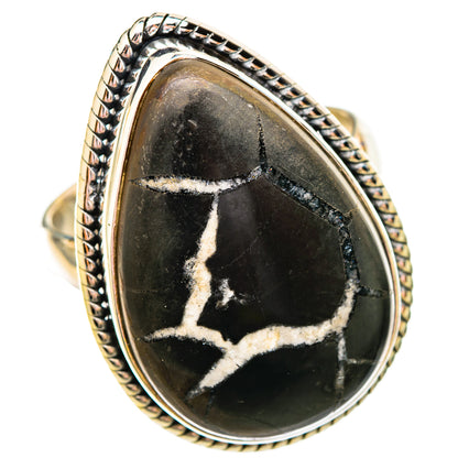 Septarian Geode Rings handcrafted by Ana Silver Co - RING115608 - Photo 2