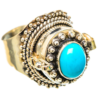 Sleeping Beauty Turquoise Rings handcrafted by Ana Silver Co - RING115618 - Photo 2