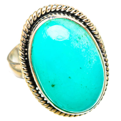 Peruvian Amazonite Rings handcrafted by Ana Silver Co - RING115619 - Photo 2