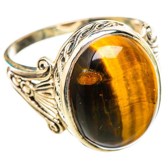 Tiger Eye Rings handcrafted by Ana Silver Co - RING115621 - Photo 2