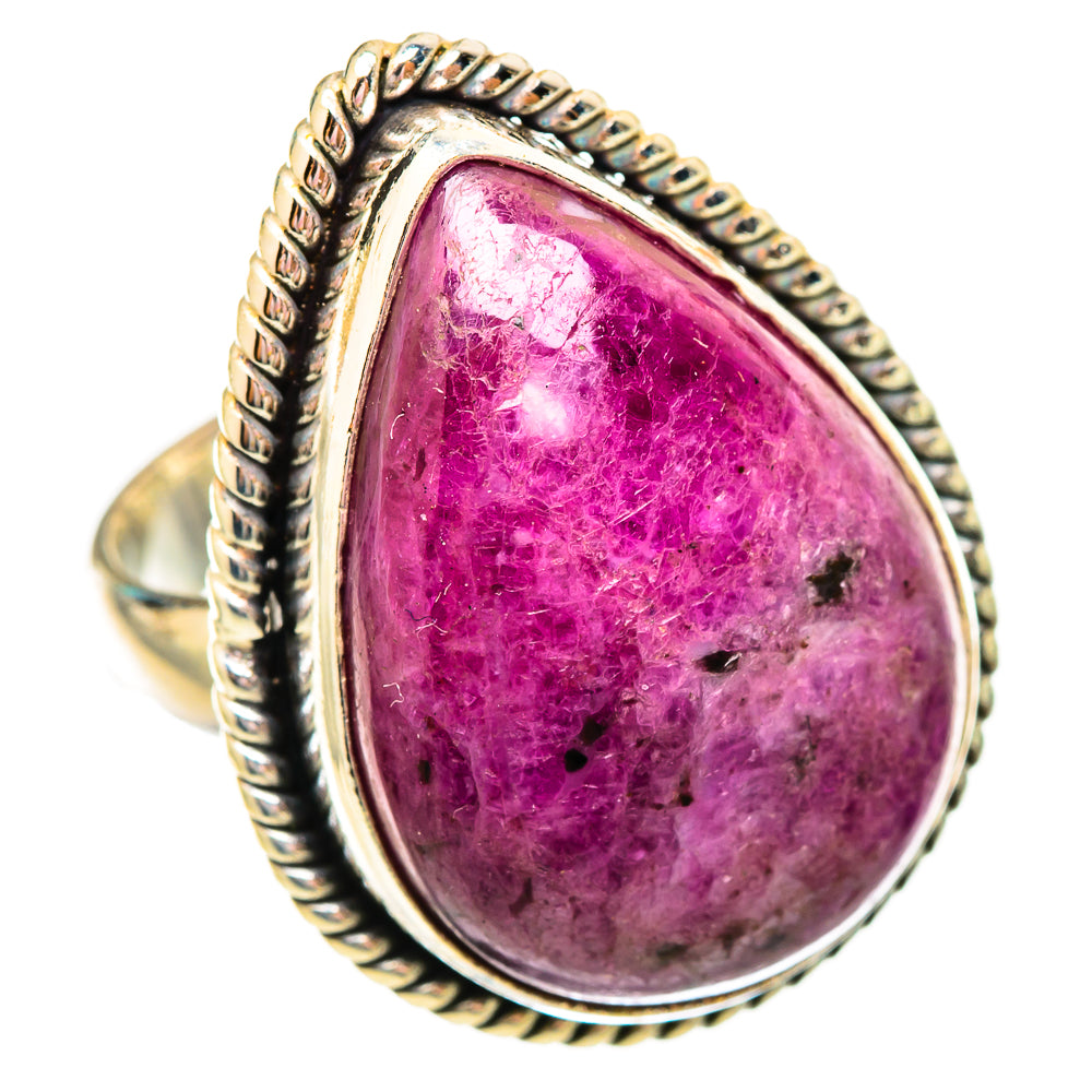Ruby Fuchsite Rings handcrafted by Ana Silver Co - RING115625 - Photo 2