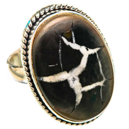 Septarian Geode Rings handcrafted by Ana Silver Co - RING115629 - Photo 2
