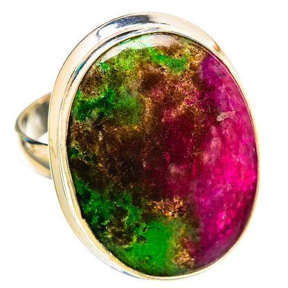 Ruby Zoisite Rings handcrafted by Ana Silver Co - RING115633 - Photo 2