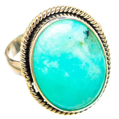 Peruvian Amazonite Rings handcrafted by Ana Silver Co - RING115636 - Photo 2
