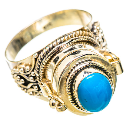 Sleeping Beauty Turquoise Rings handcrafted by Ana Silver Co - RING115638 - Photo 2