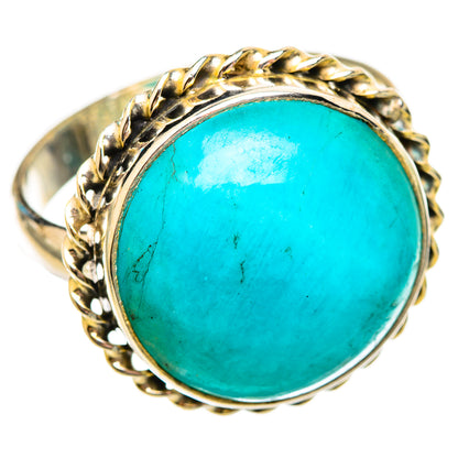 Peruvian Amazonite Rings handcrafted by Ana Silver Co - RING115640 - Photo 2