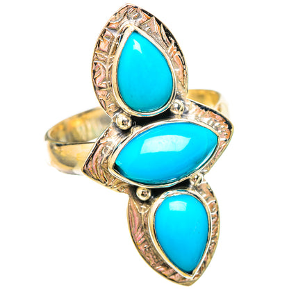 Sleeping Beauty Turquoise Rings handcrafted by Ana Silver Co - RING115641 - Photo 2