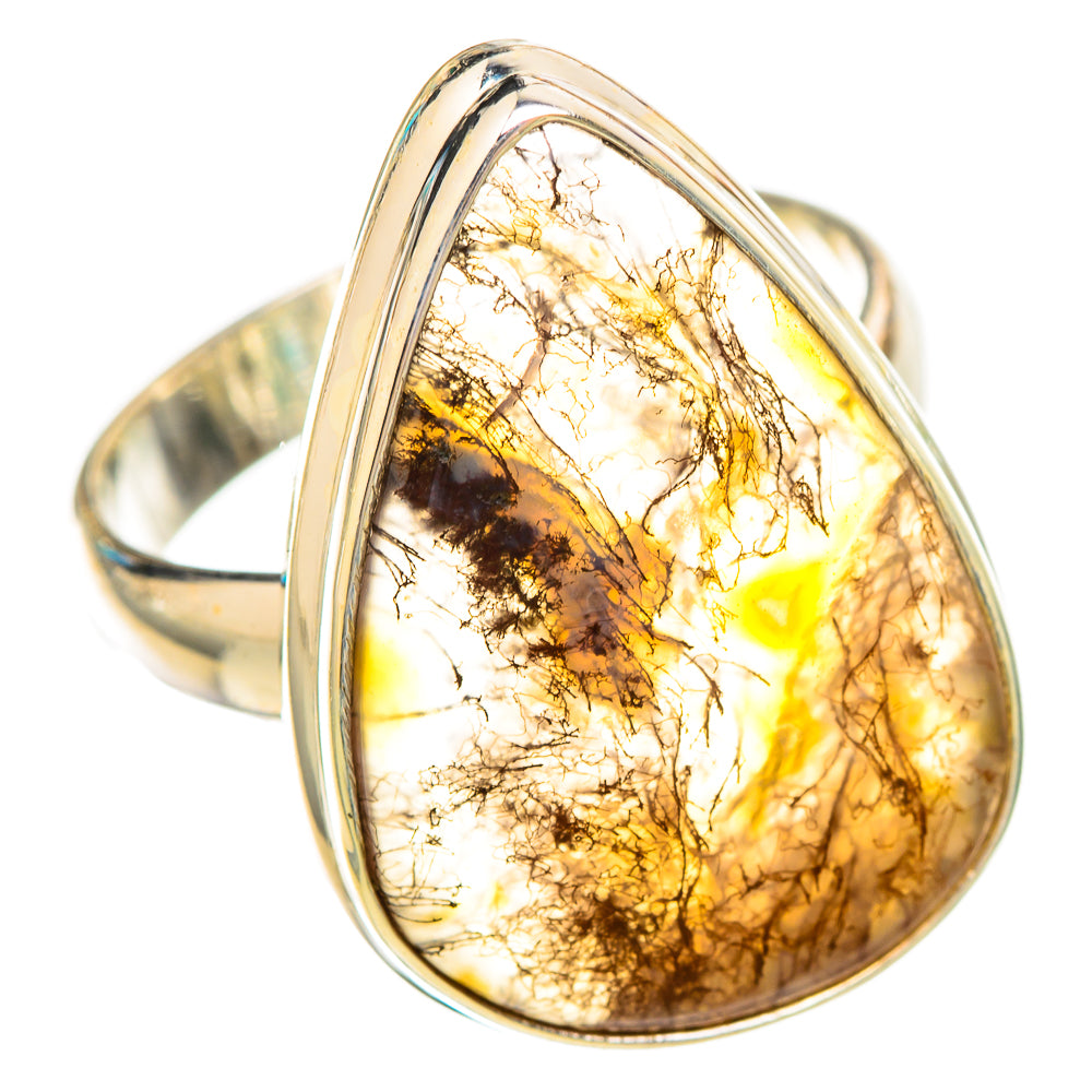 Moss Agate Rings handcrafted by Ana Silver Co - RING115643 - Photo 2