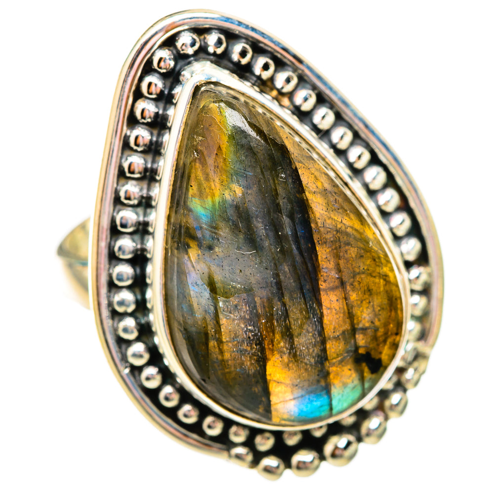 Labradorite Rings handcrafted by Ana Silver Co - RING115657 - Photo 2