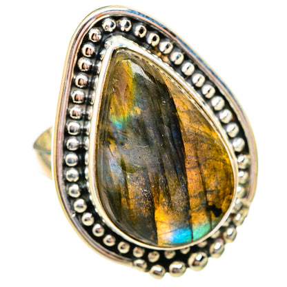 Labradorite Rings handcrafted by Ana Silver Co - RING115657 - Photo 2