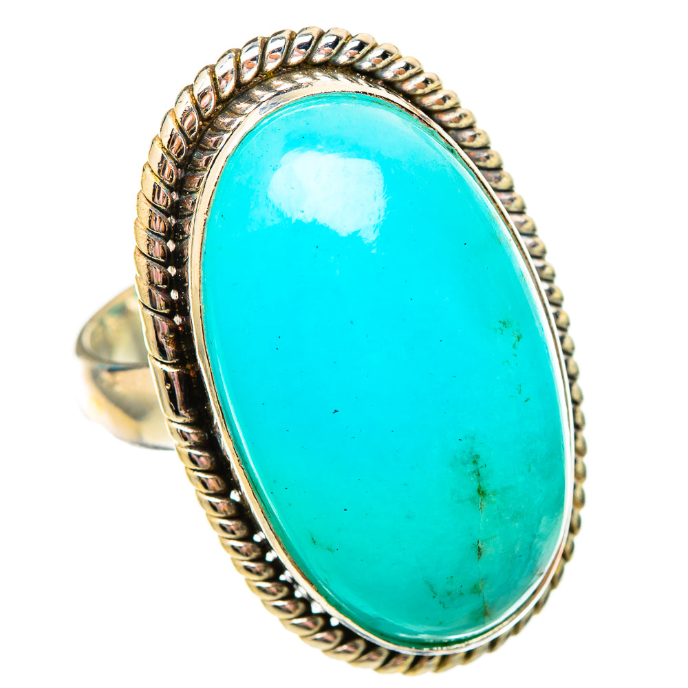 Peruvian Amazonite Rings handcrafted by Ana Silver Co - RING115658 - Photo 2