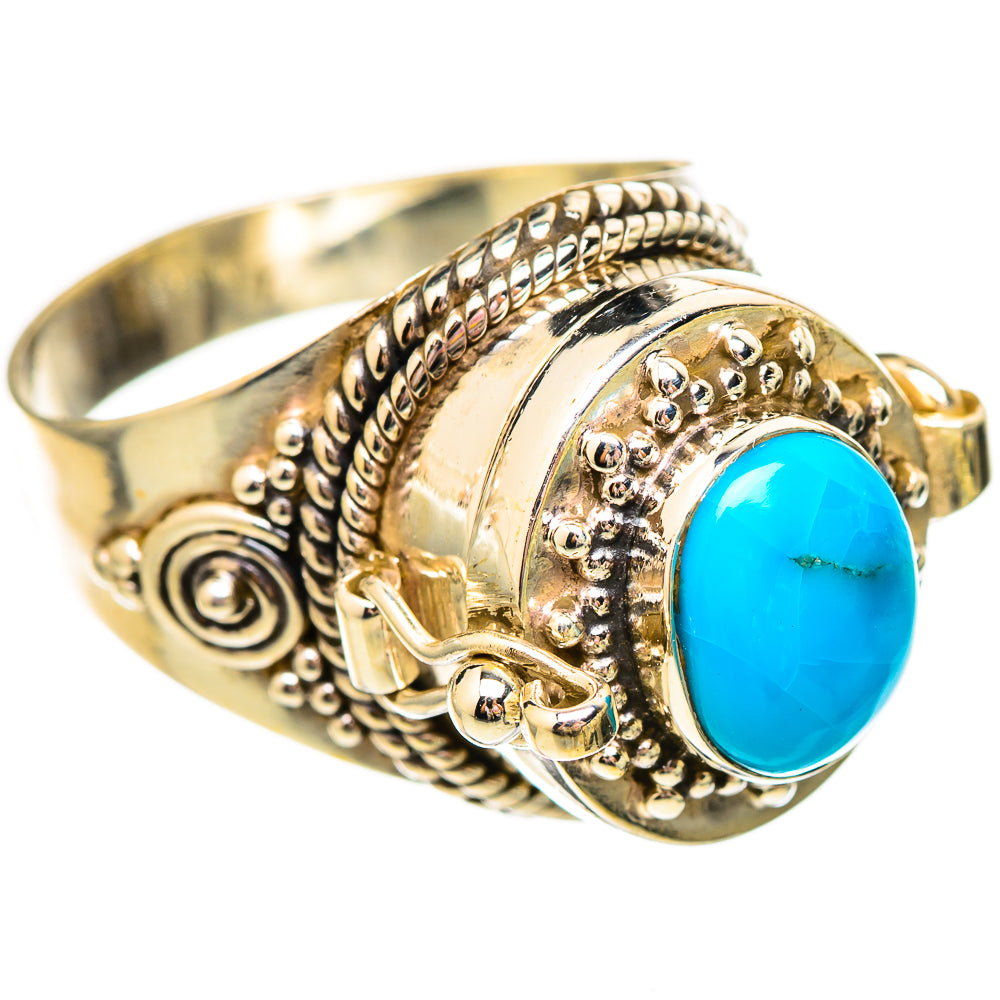 Sleeping Beauty Turquoise Rings handcrafted by Ana Silver Co - RING115659 - Photo 2
