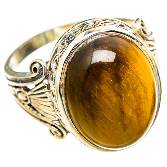 Tiger Eye Rings handcrafted by Ana Silver Co - RING115662 - Photo 2