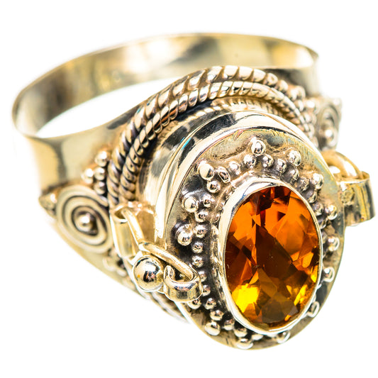 Mandarin Citrine Rings handcrafted by Ana Silver Co - RING115665 - Photo 2