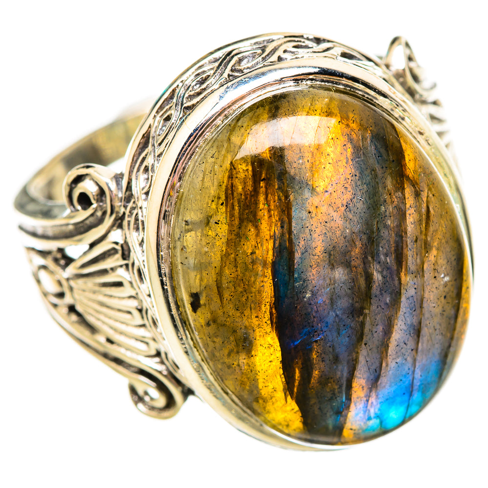 Labradorite Rings handcrafted by Ana Silver Co - RING115680 - Photo 2