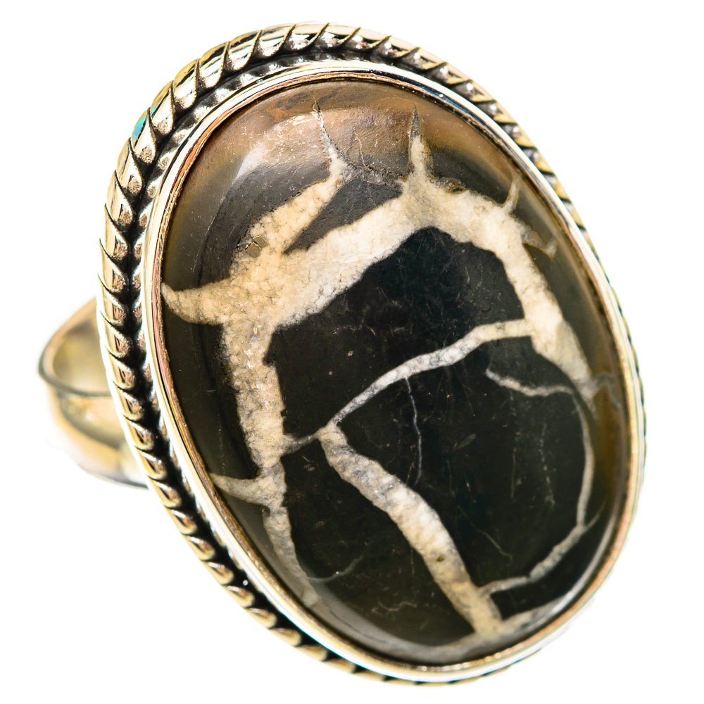 Septarian Geode Rings handcrafted by Ana Silver Co - RING115689 - Photo 2