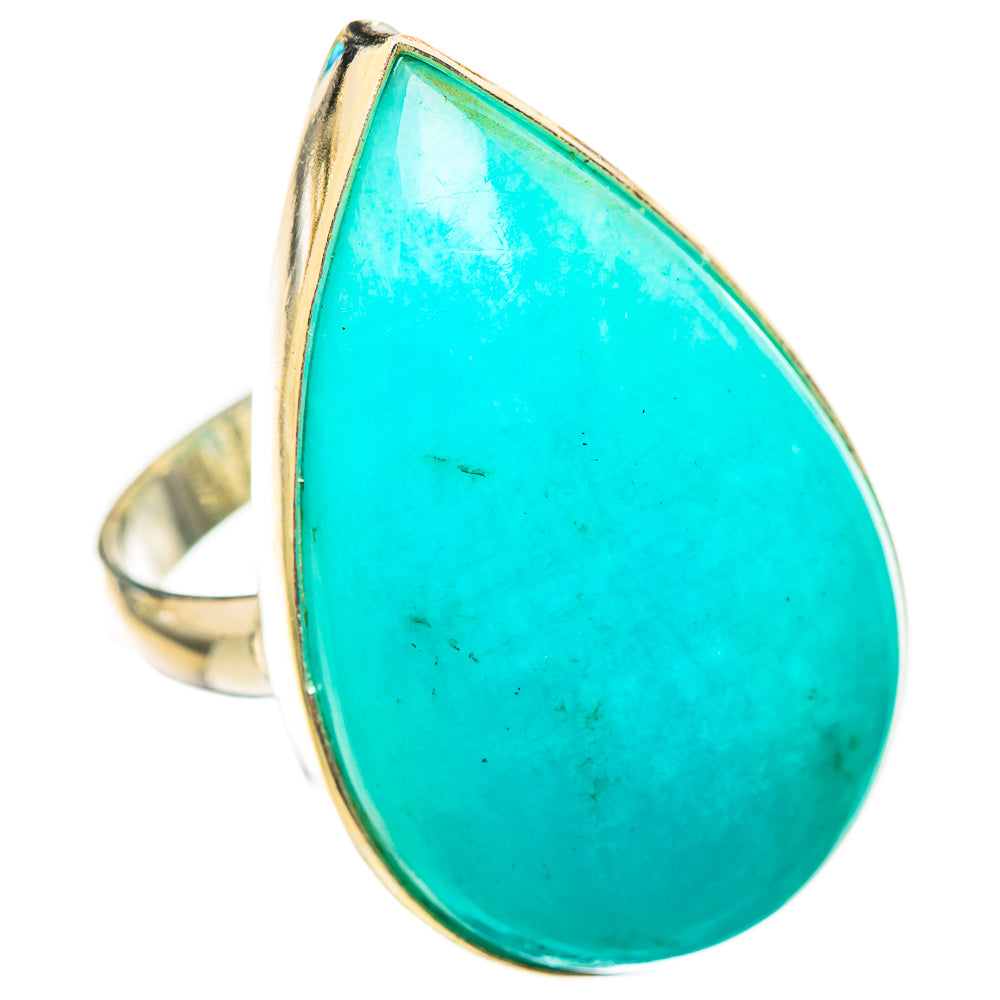 Peruvian Amazonite Rings handcrafted by Ana Silver Co - RING115694 - Photo 2
