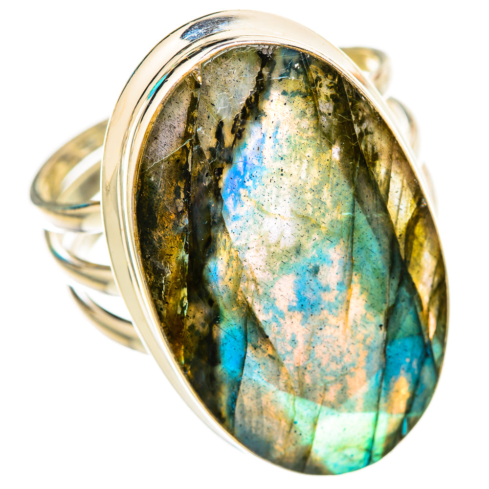 Labradorite Rings handcrafted by Ana Silver Co - RING115698 - Photo 2