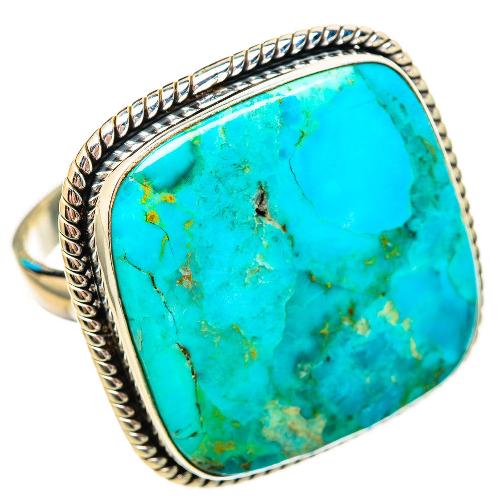 Peruvian Chrysocolla Rings handcrafted by Ana Silver Co - RING115699 - Photo 2