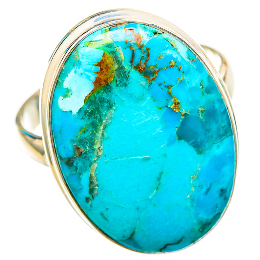 Peruvian Chrysocolla Rings handcrafted by Ana Silver Co - RING115707 - Photo 2