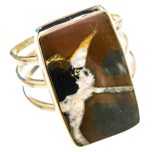 Septarian Geode Rings handcrafted by Ana Silver Co - RING115717 - Photo 2