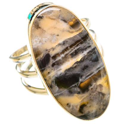 Tiger Dendrite Agate Rings handcrafted by Ana Silver Co - RING115718 - Photo 2