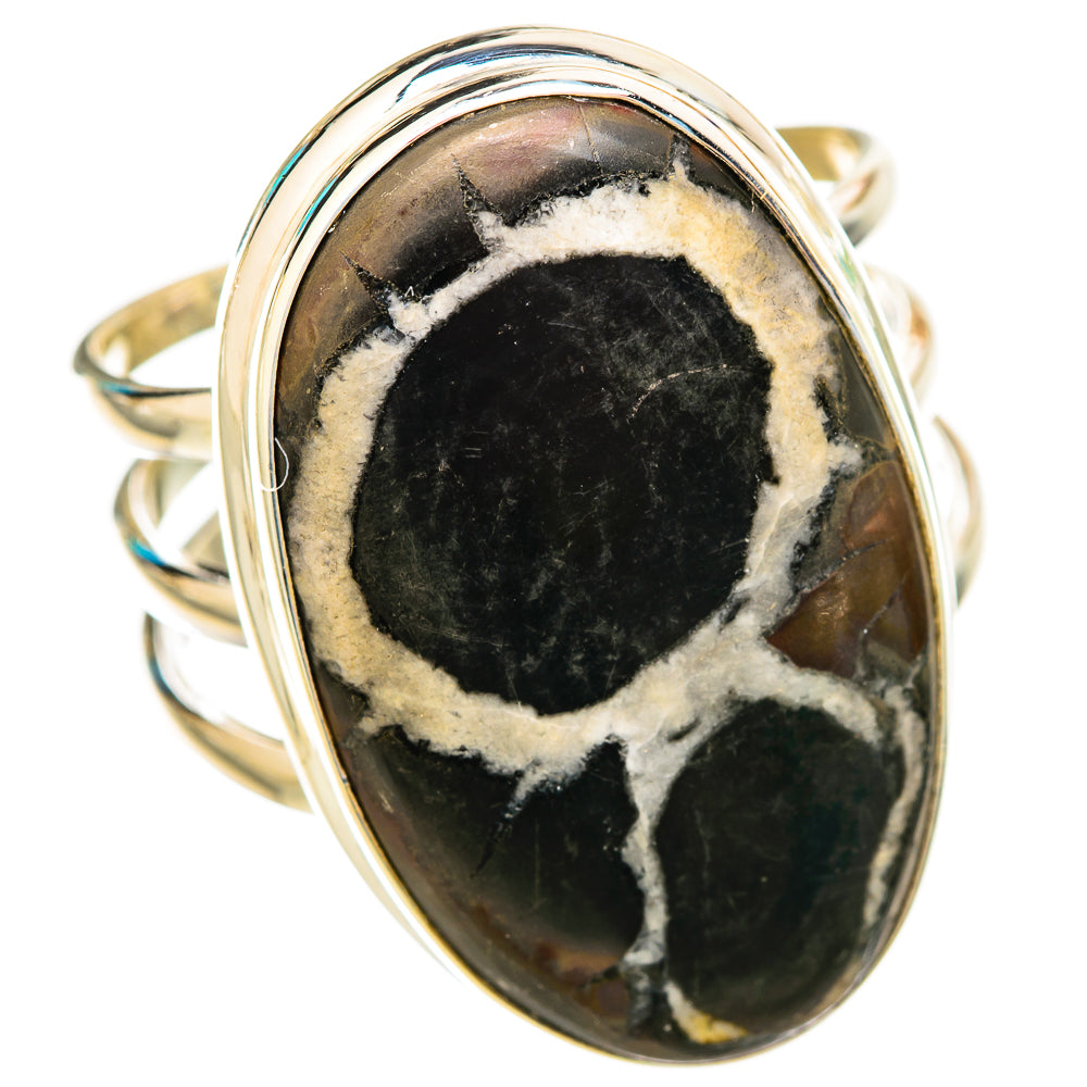 Septarian Geode Rings handcrafted by Ana Silver Co - RING115725 - Photo 2
