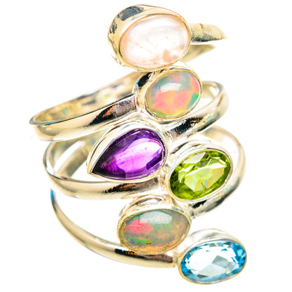 Ethiopian Opal Rings handcrafted by Ana Silver Co - RING115729 - Photo 2