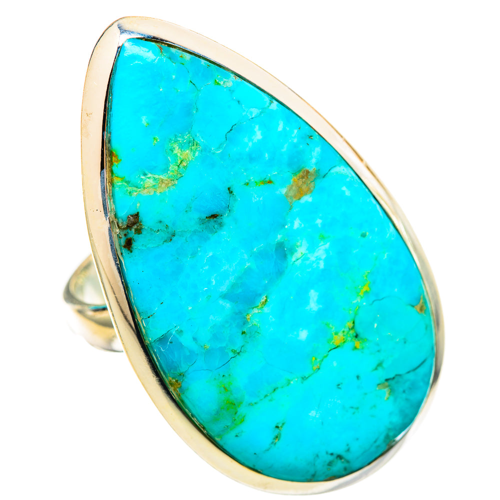 Peruvian Chrysocolla Rings handcrafted by Ana Silver Co - RING115733 - Photo 2