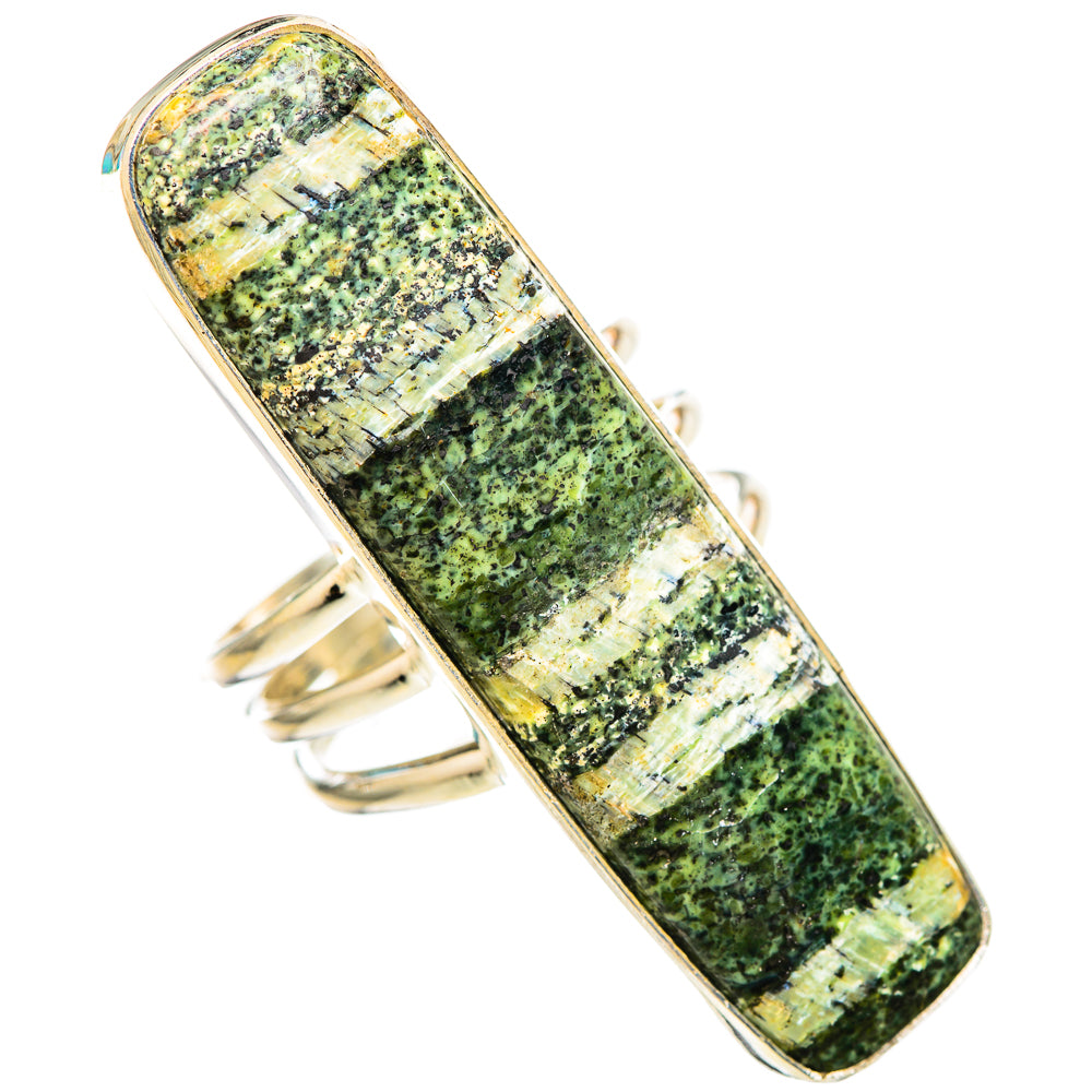 Green Swiss Opal Rings handcrafted by Ana Silver Co - RING115745 - Photo 2