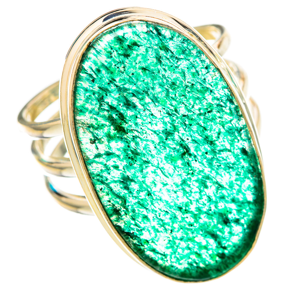 Green Aventurine Rings handcrafted by Ana Silver Co - RING115746 - Photo 2