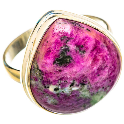 Ruby Zoisite Rings handcrafted by Ana Silver Co - RING115754 - Photo 2