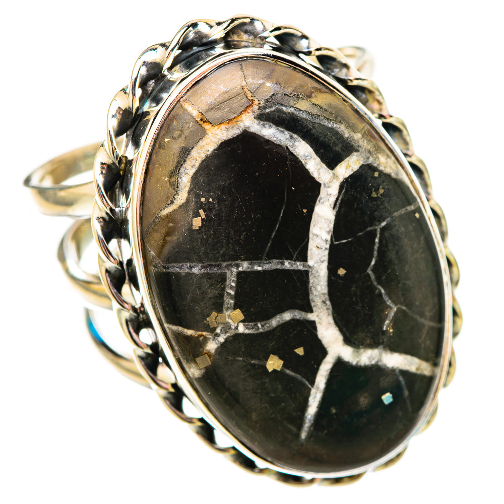 Septarian Geode Rings handcrafted by Ana Silver Co - RING115760 - Photo 2