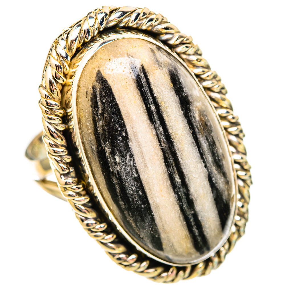 Tiger Dendrite Agate Rings handcrafted by Ana Silver Co - RING115761 - Photo 2