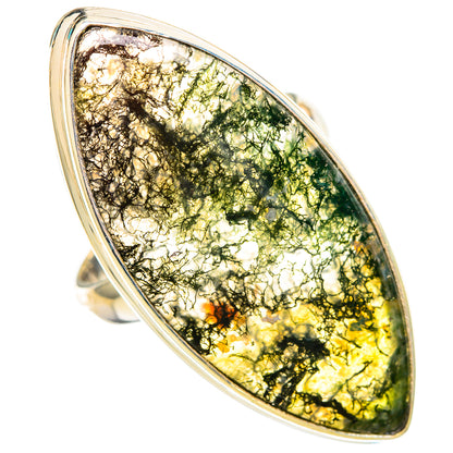 Moss Agate Rings handcrafted by Ana Silver Co - RING115766 - Photo 2